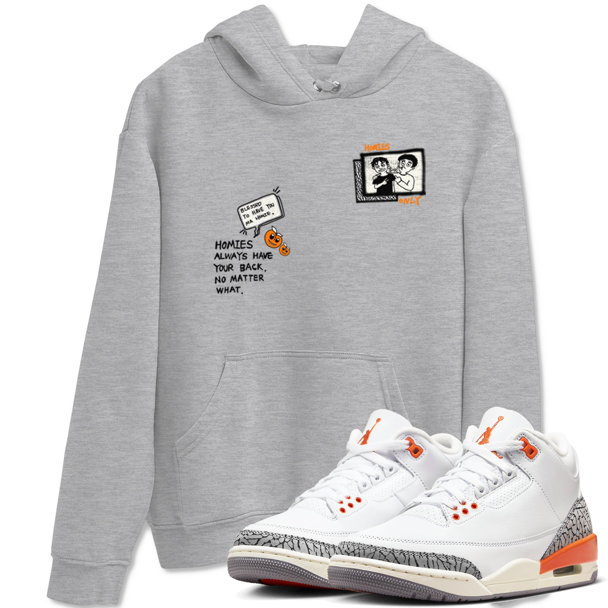 Homies Only snkmatch Tees - Air Jordan 3 Georgia Peach