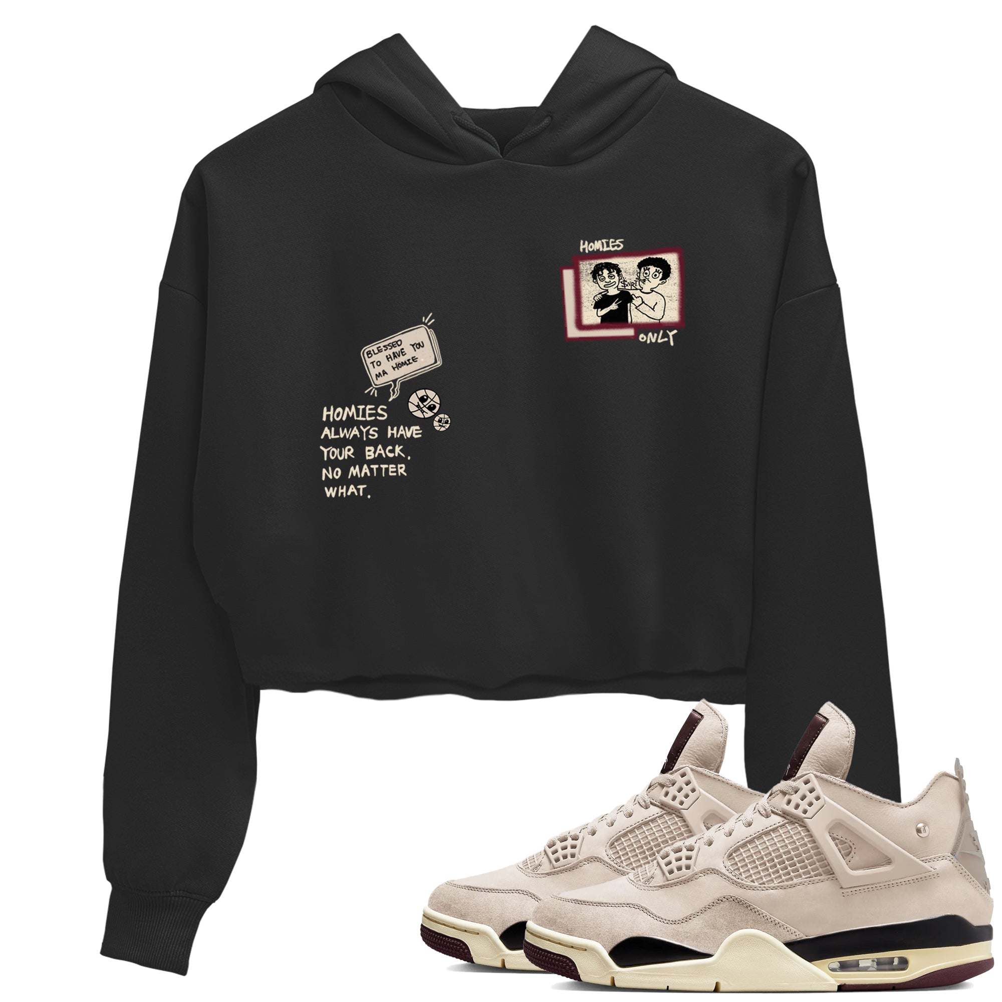 Homies Only snkmatch Women's Top - Air Jordan 4 A Ma Maniere x Fossil Stone