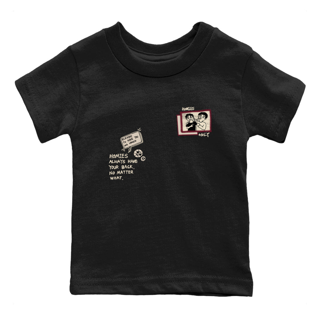 Homies Only snkmatch Tees Kids - Air Jordan 4 A Ma Maniere x Fossil Stone
