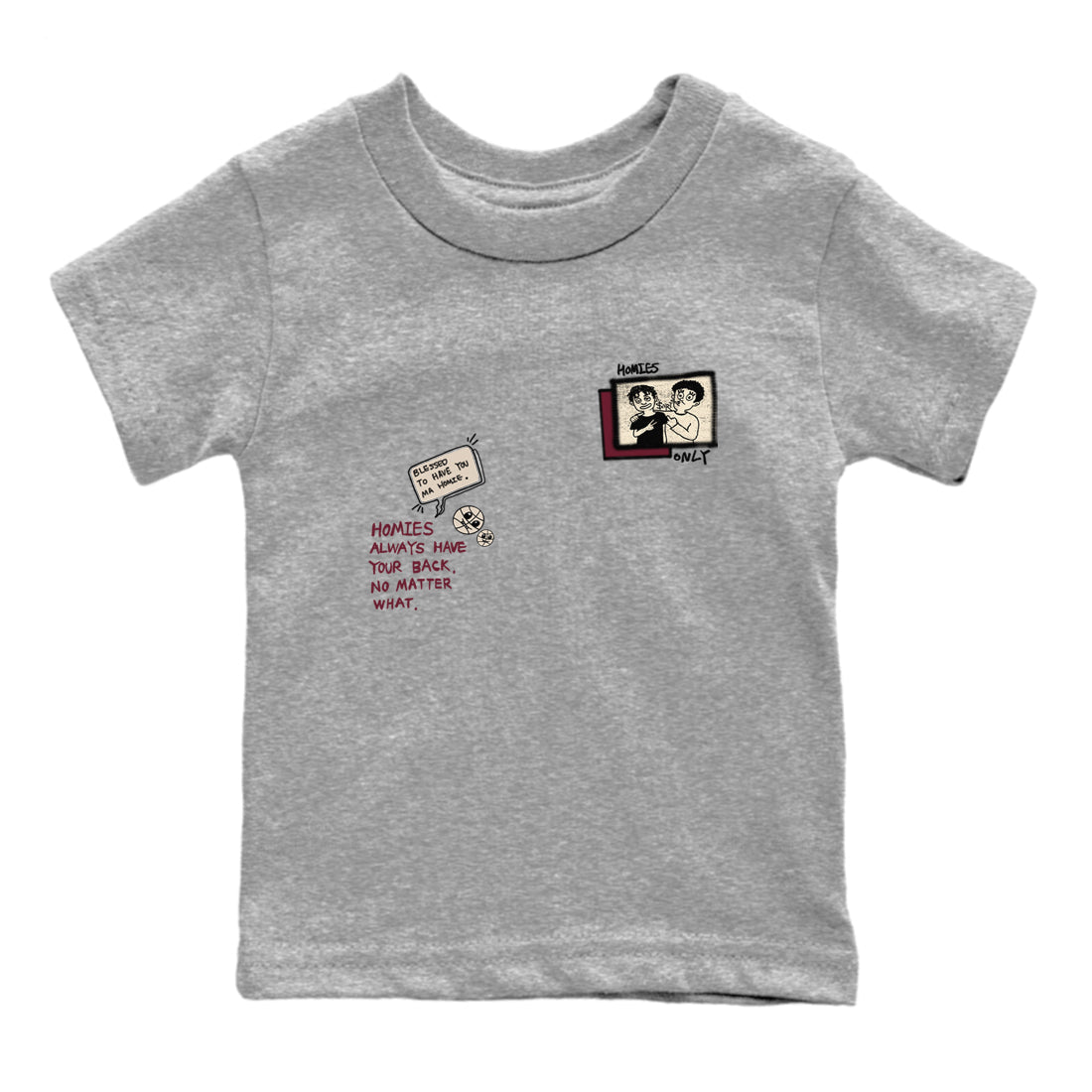 Homies Only snkmatch Tees Kids - Air Jordan 4 A Ma Maniere x Fossil Stone