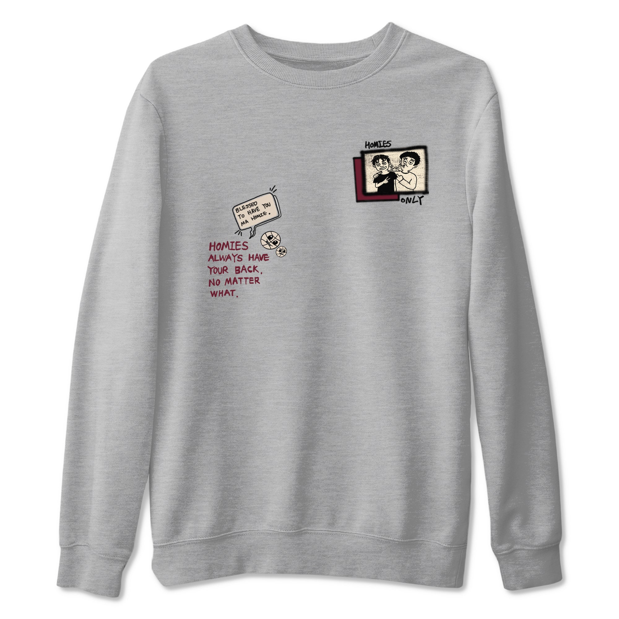Homies Only snkmatch Tees - Air Jordan 4 A Ma Maniere x Fossil Stone