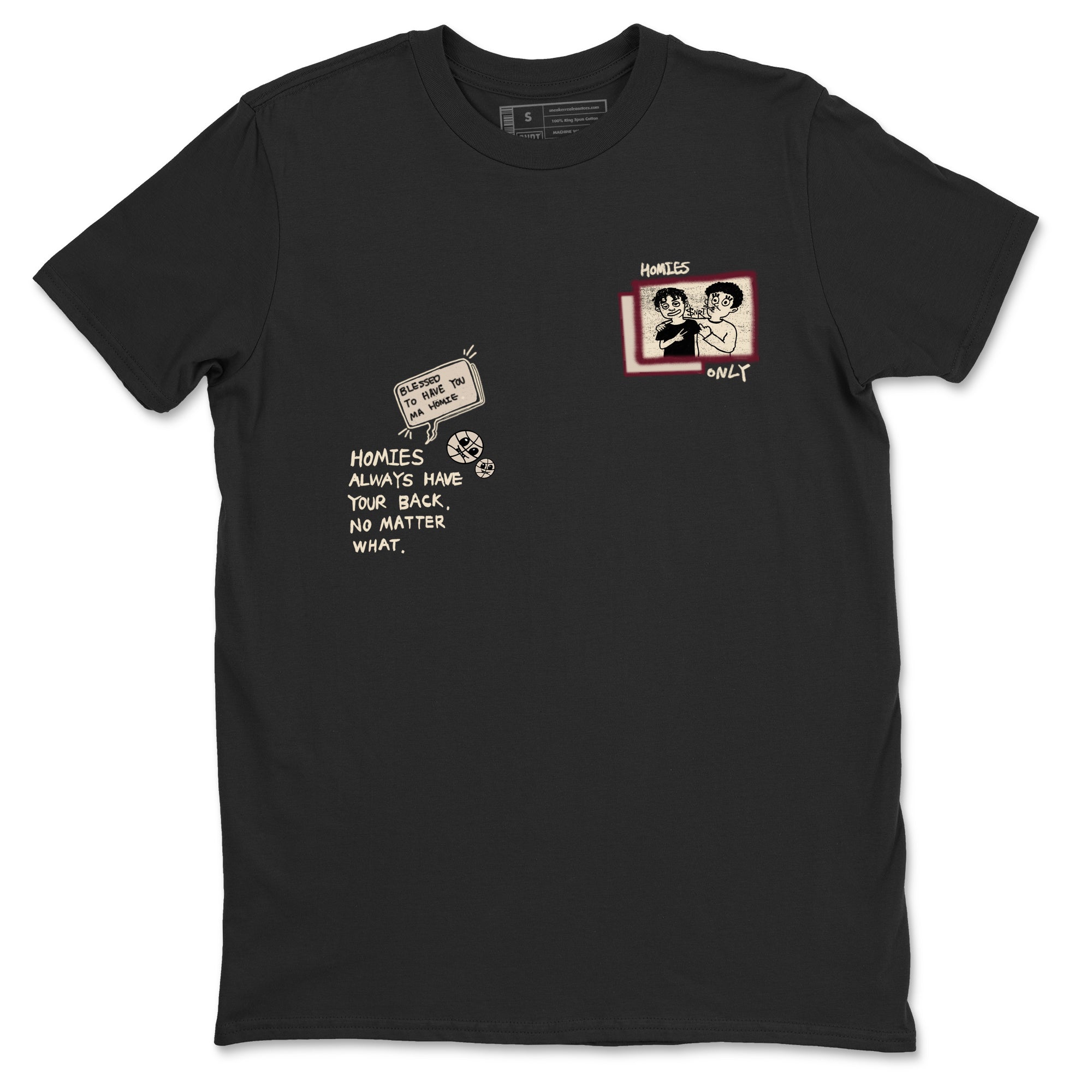 Homies Only snkmatch Tees - Air Jordan 4 A Ma Maniere x Fossil Stone