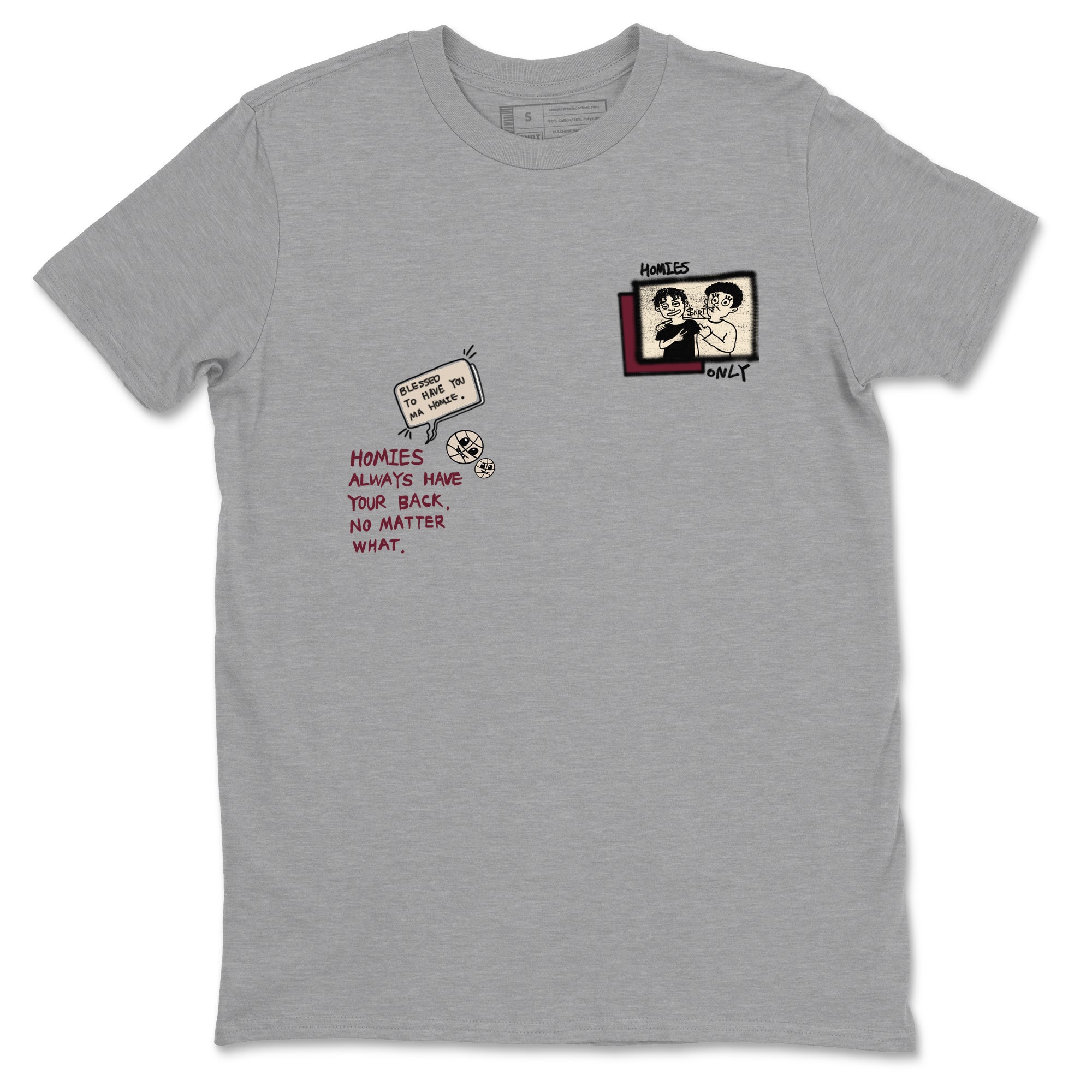 Homies Only snkmatch Tees - Air Jordan 4 A Ma Maniere x Fossil Stone