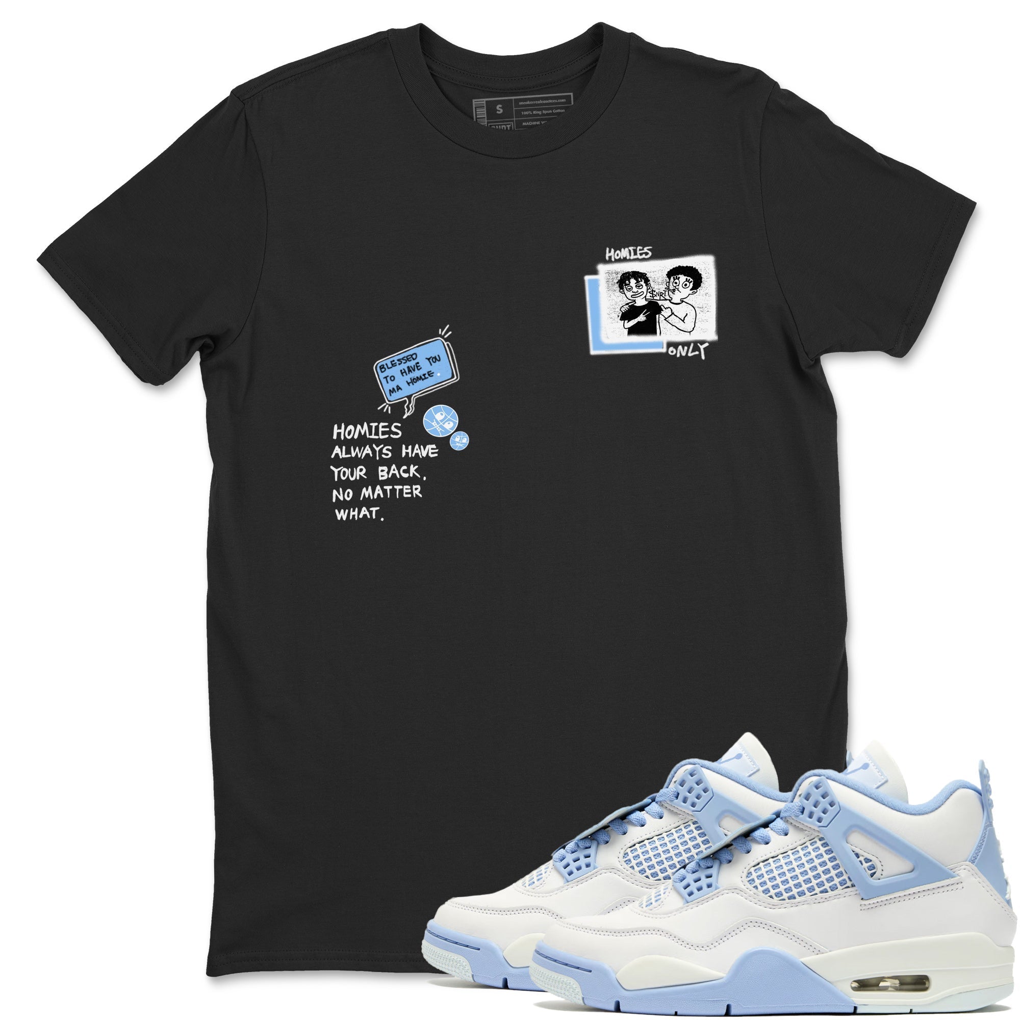 Homies Only snkmatch Tees - Air Jordan 4 Aluminum