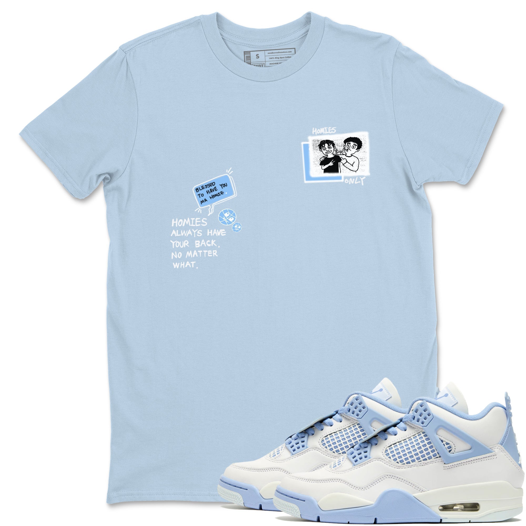 Homies Only snkmatch Tees - Air Jordan 4 Aluminum