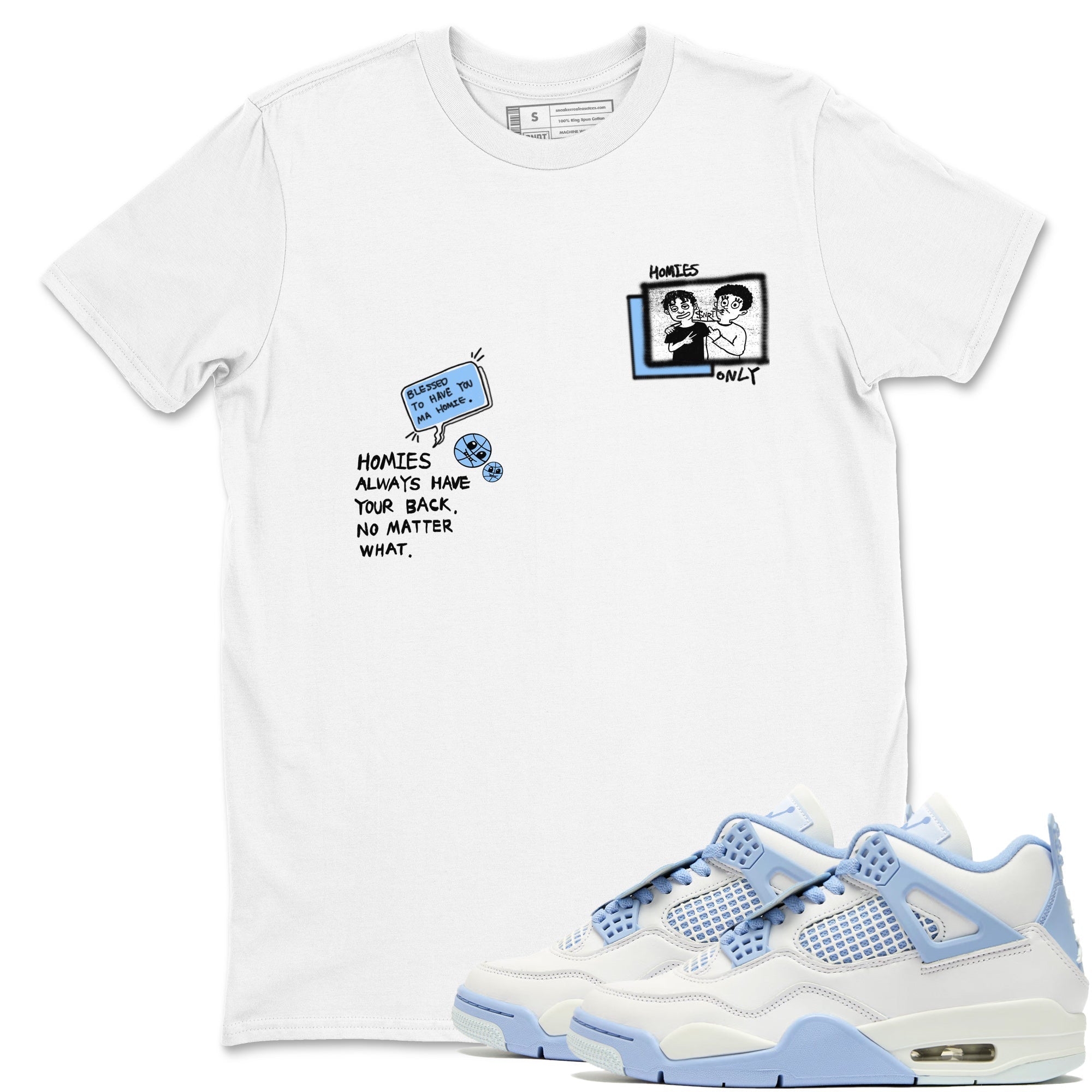 Homies Only snkmatch Tees - Air Jordan 4 Aluminum