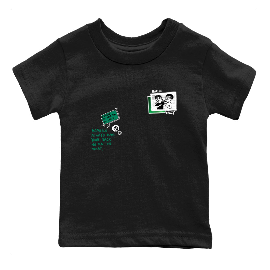 Homies Only snkmatch Tees Kids - Air Jordan 4 Oxidized Green