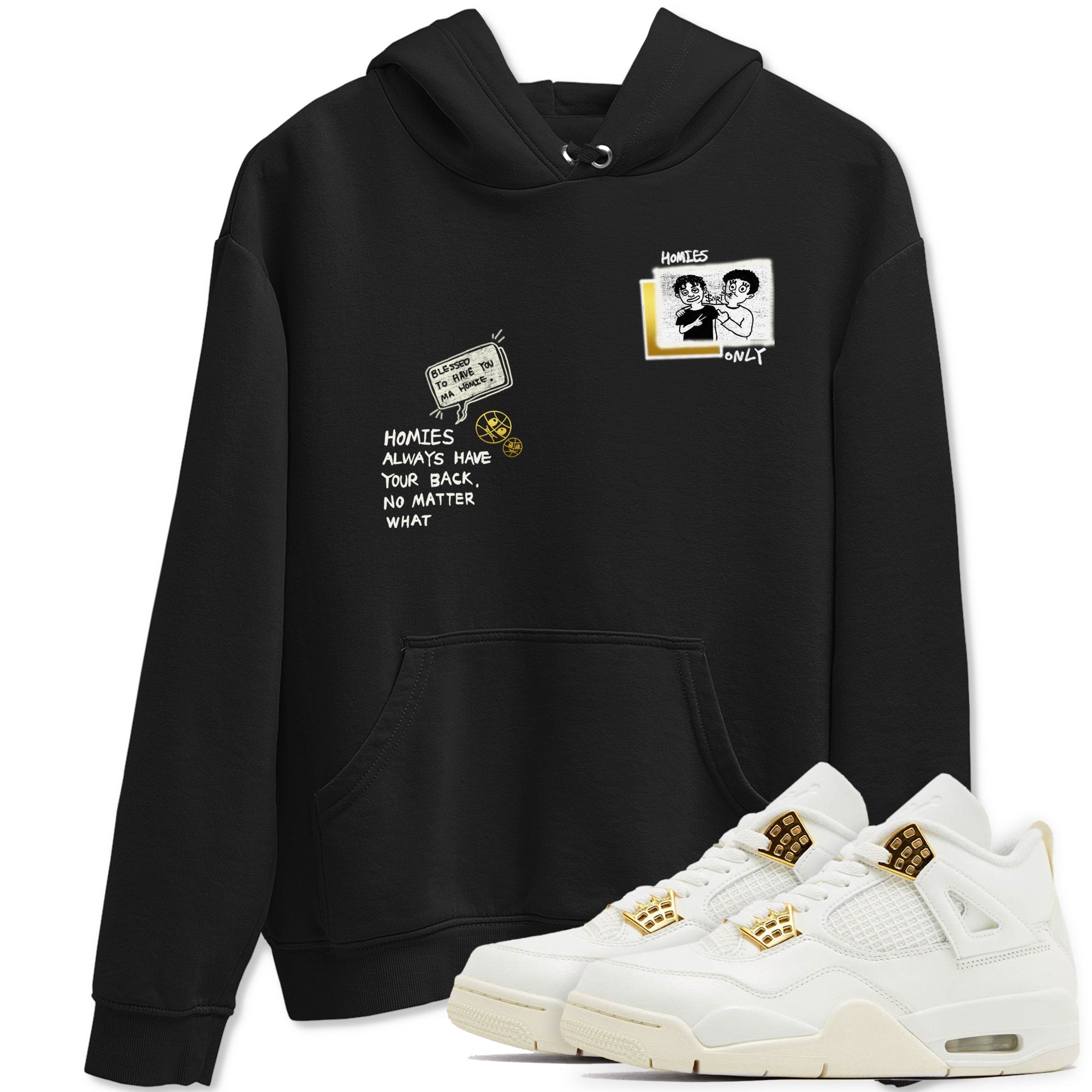 Homies Only snkmatch Tees - Air Jordan 4 Sail 2024