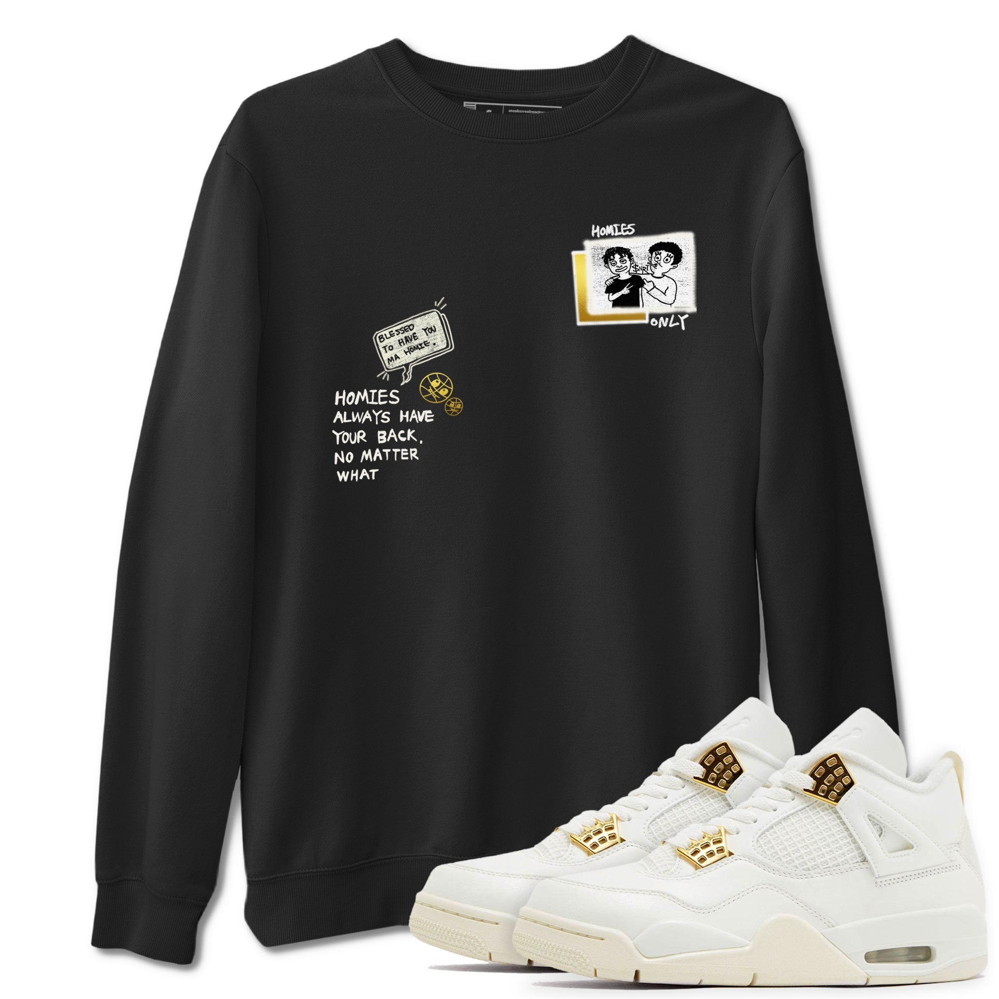 Homies Only snkmatch Tees - Air Jordan 4 Sail 2024