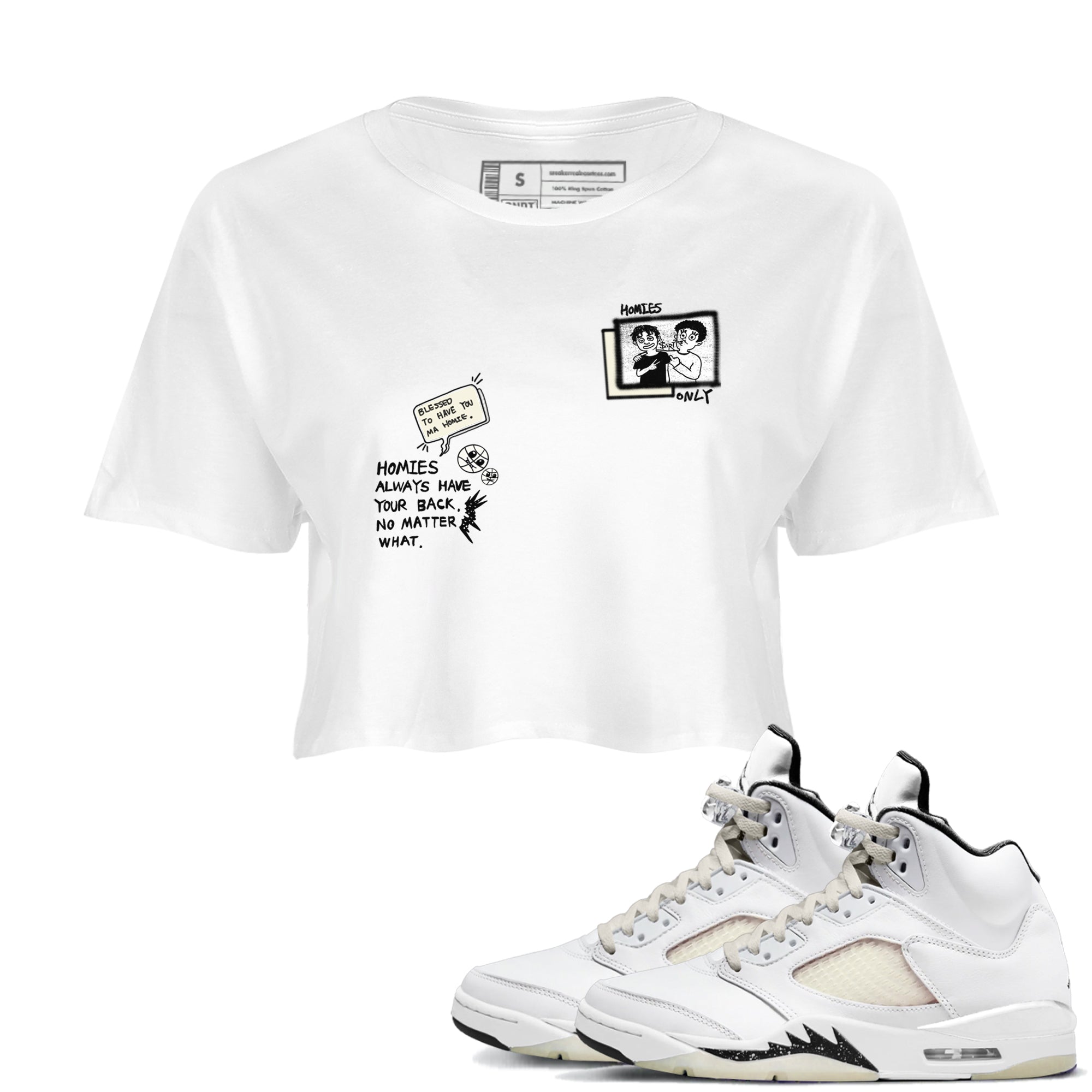 Homies Only snkmatch Women's Top - Air Jordan 5 Sail