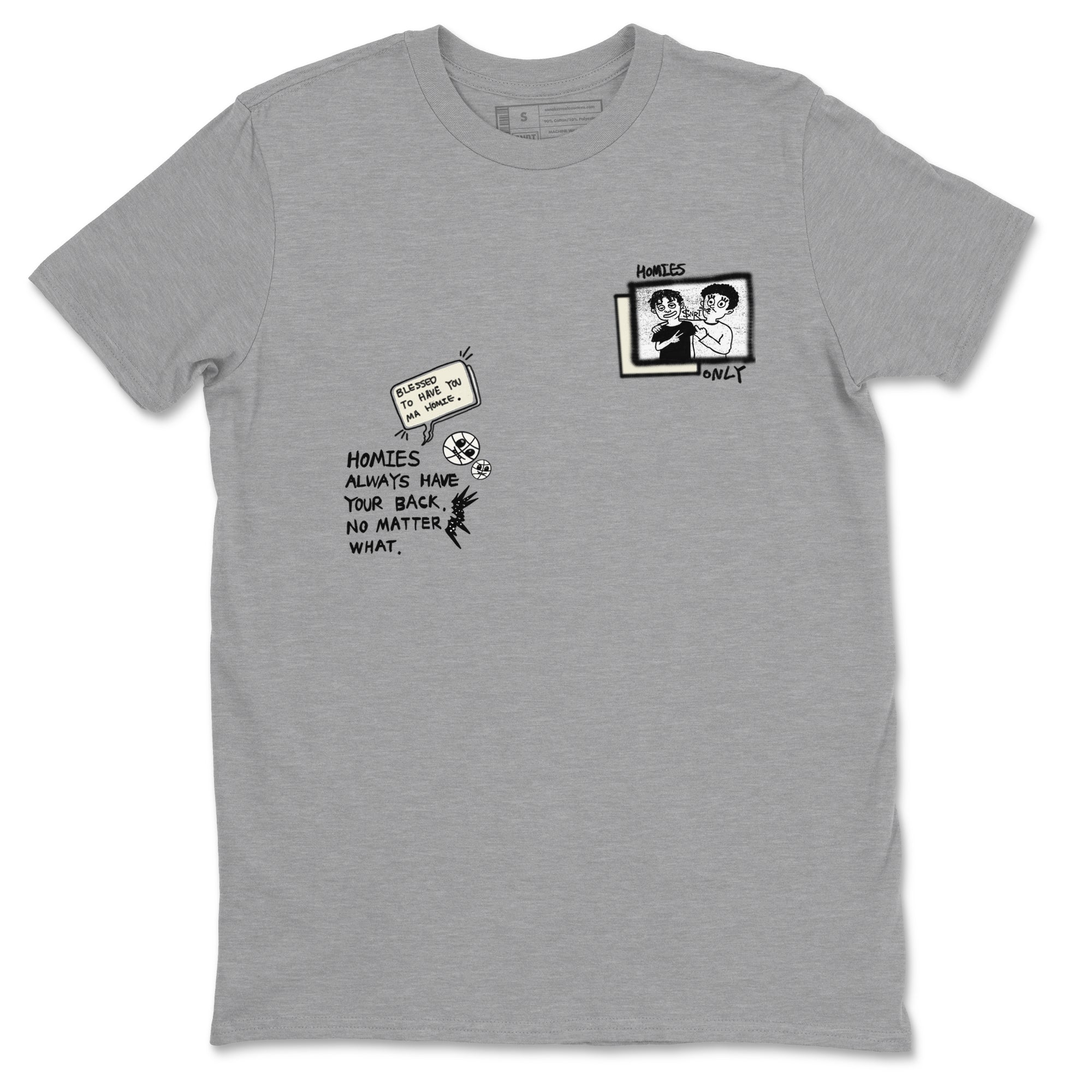 Homies Only snkmatch Tees - Air Jordan 5 Sail