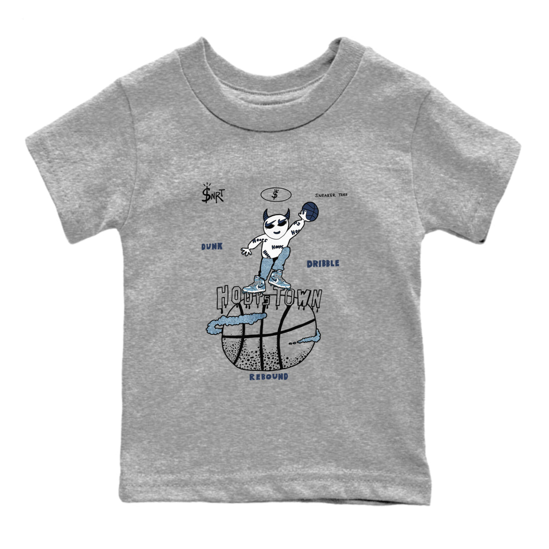 Hoops Town snkmatch Tees Kids - Air Jordan 1 Denim