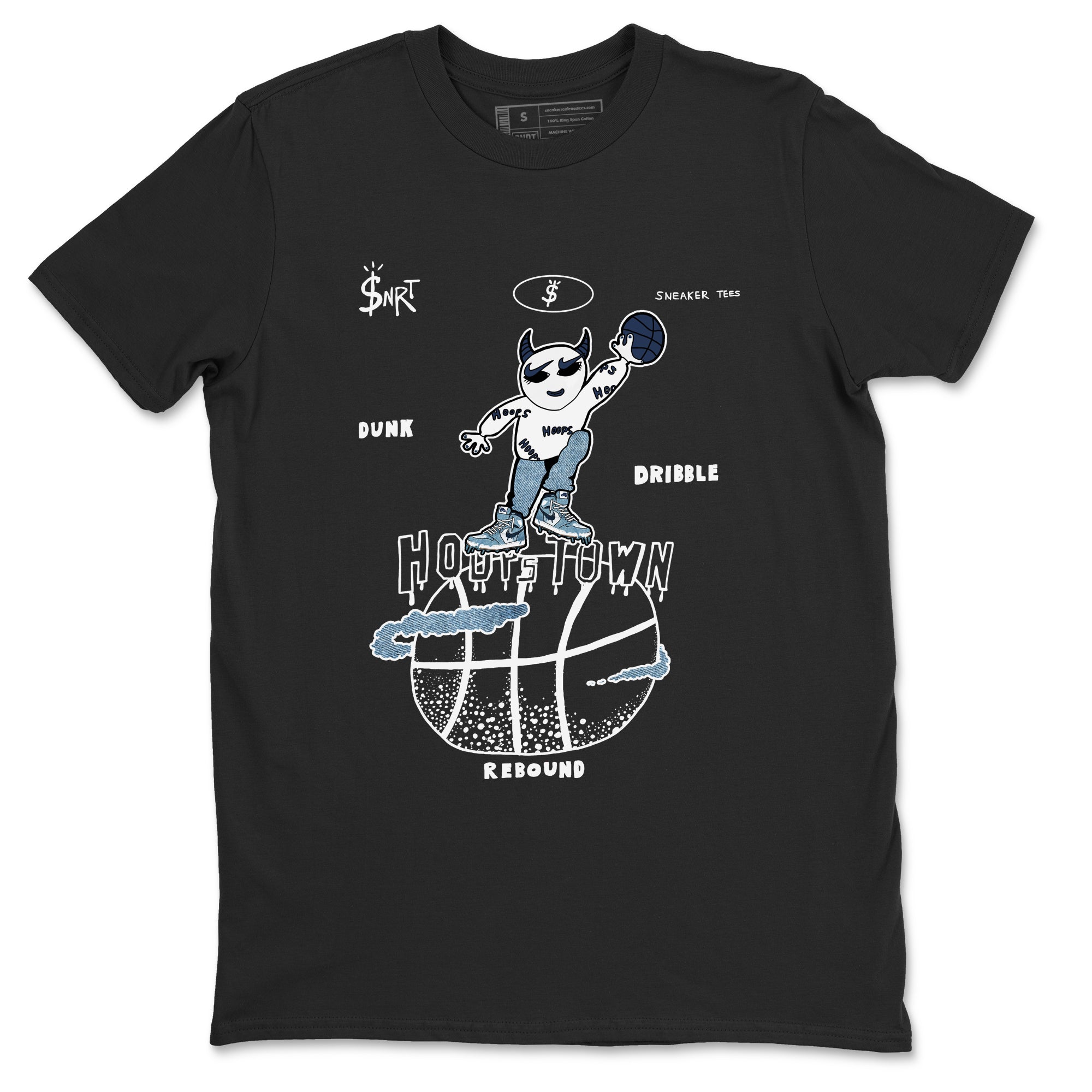 Hoops Town snkmatch Tees - Air Jordan 1 Denim
