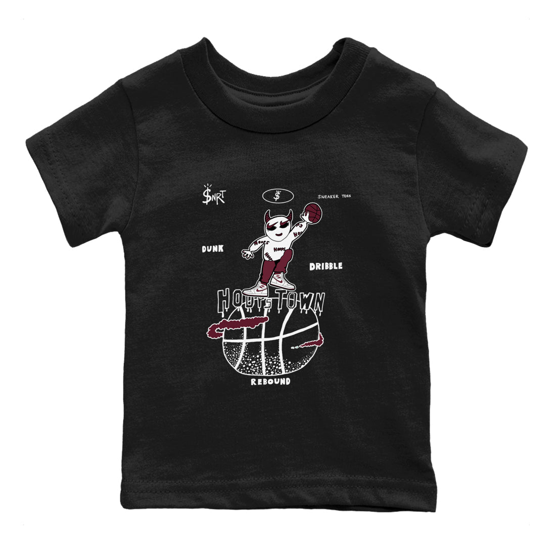 Hoops Town snkmatch Tees Kids - Air Jordan 1 Metallic Burgundy