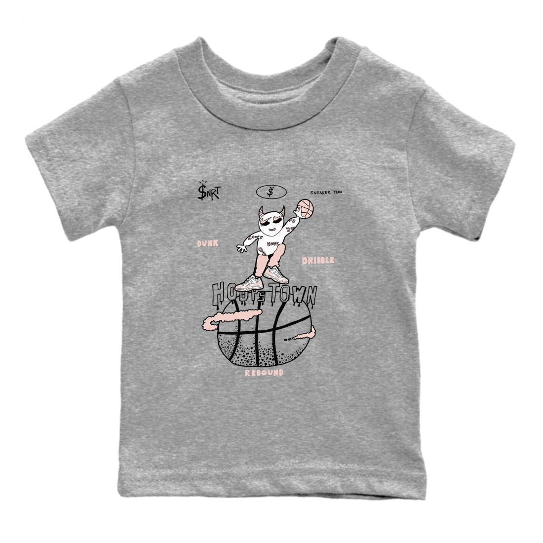 Hoops Town snkmatch Tees Kids - Air Jordan 11 Legend Pink