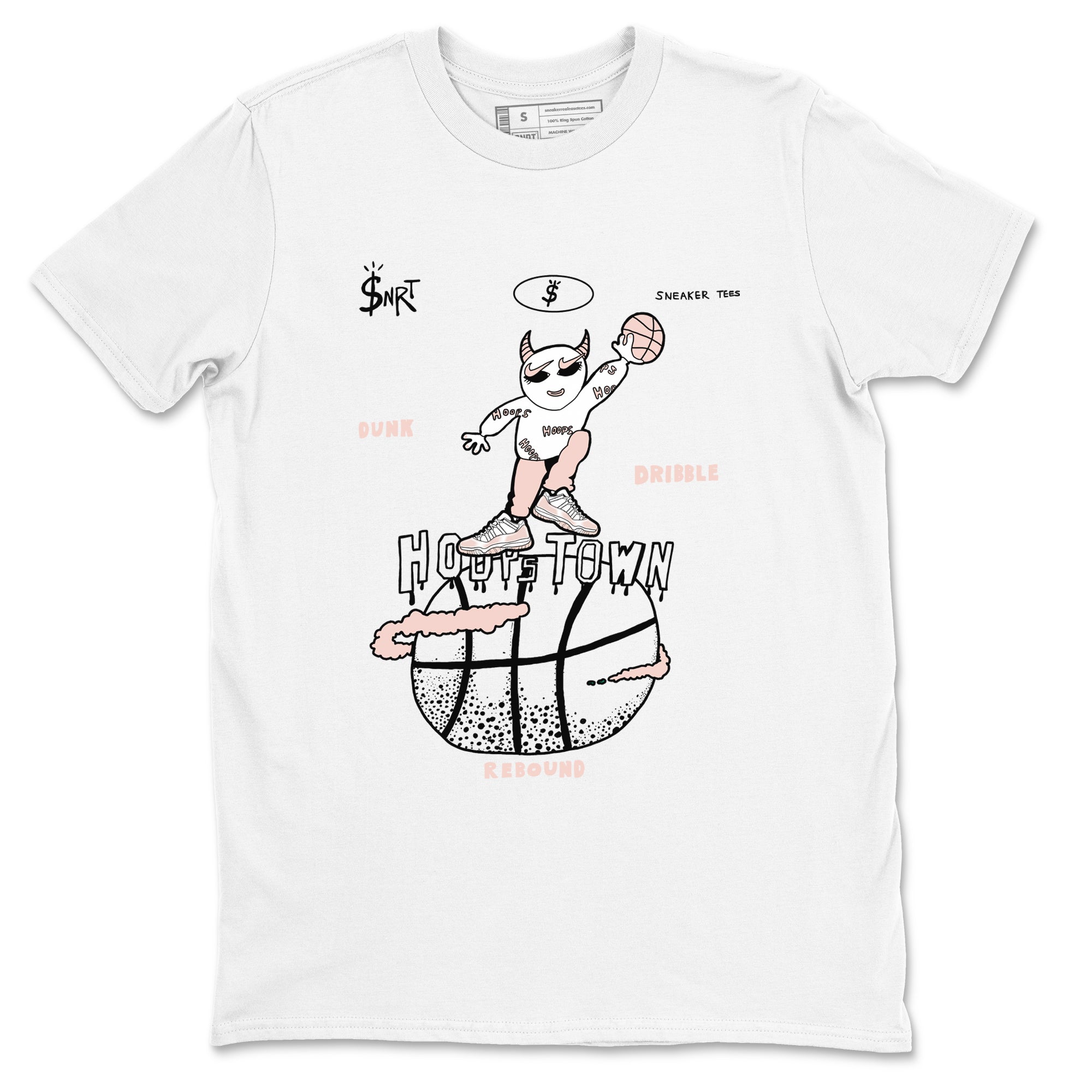Hoops Town snkmatch Tees - Air Jordan 11 Legend Pink