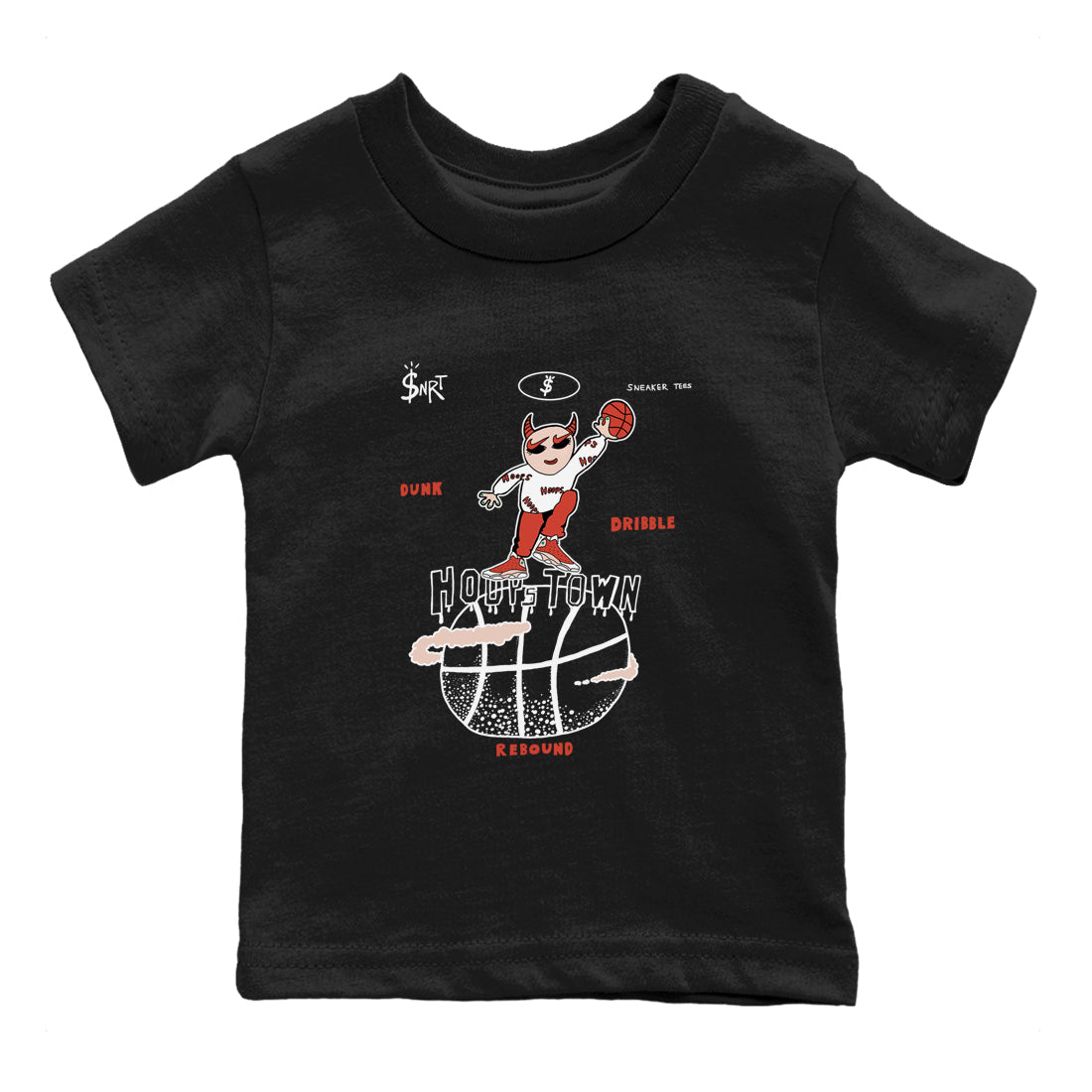 Hoops Town snkmatch Tees Kids - Air Jordan 13 Dune Red