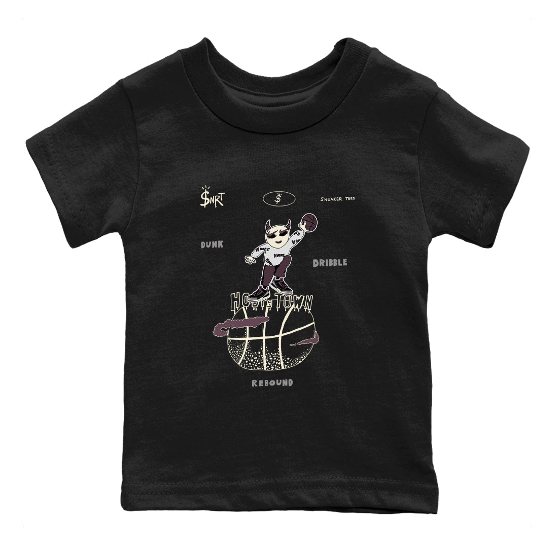 Hoops Town snkmatch Tees Kids - Air Jordan 3 A Ma Maniere x Black