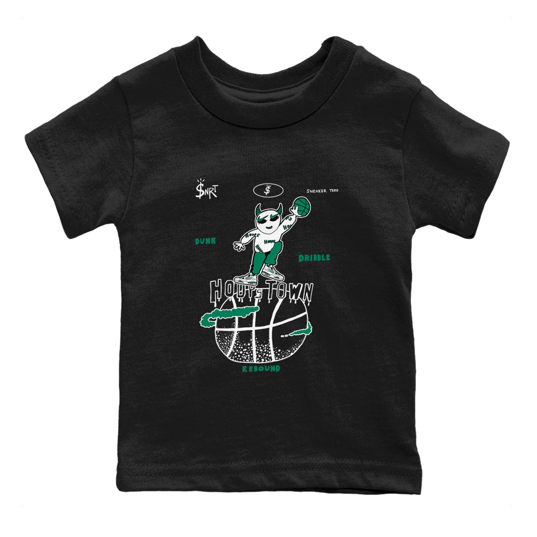 Hoops Town snkmatch Tees Kids - Air Jordan 4 Oxidized Green
