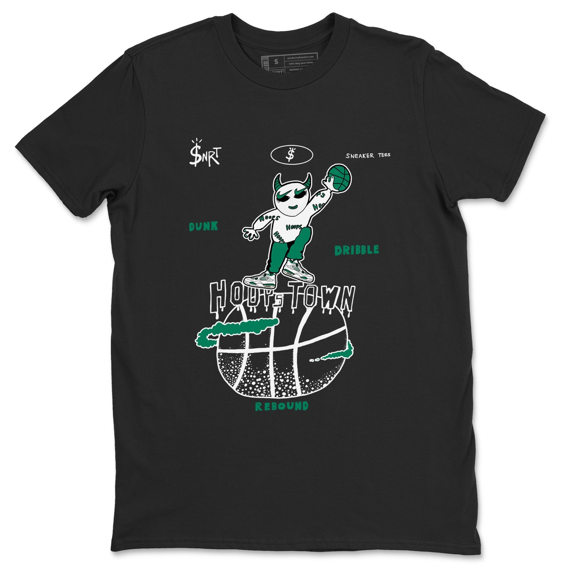 Hoops Town snkmatch Tees - Air Jordan 4 Oxidized Green