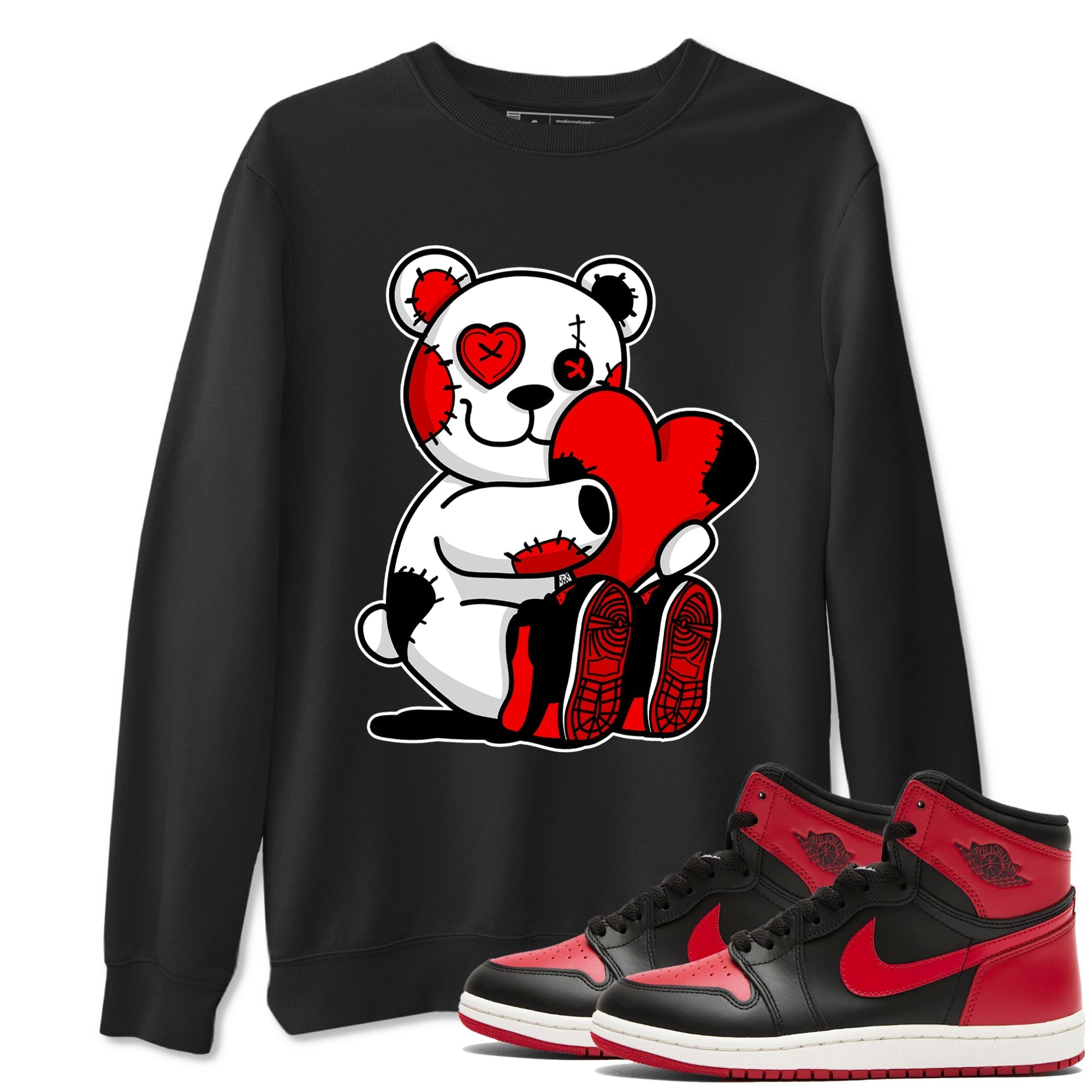 Hugging Bear snkmatch Tees - Air Jordan 1 '85 Bred