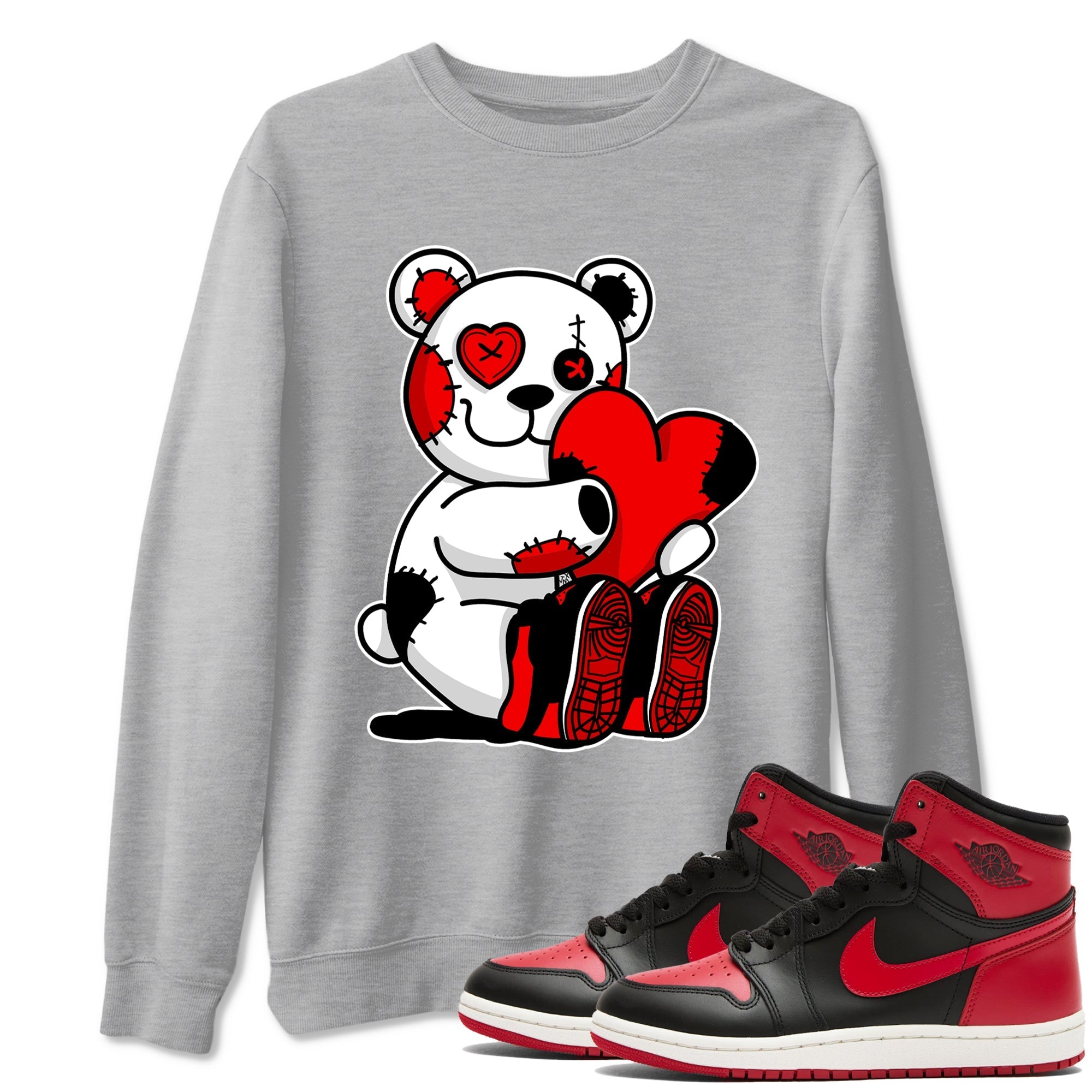 Hugging Bear snkmatch Tees - Air Jordan 1 '85 Bred