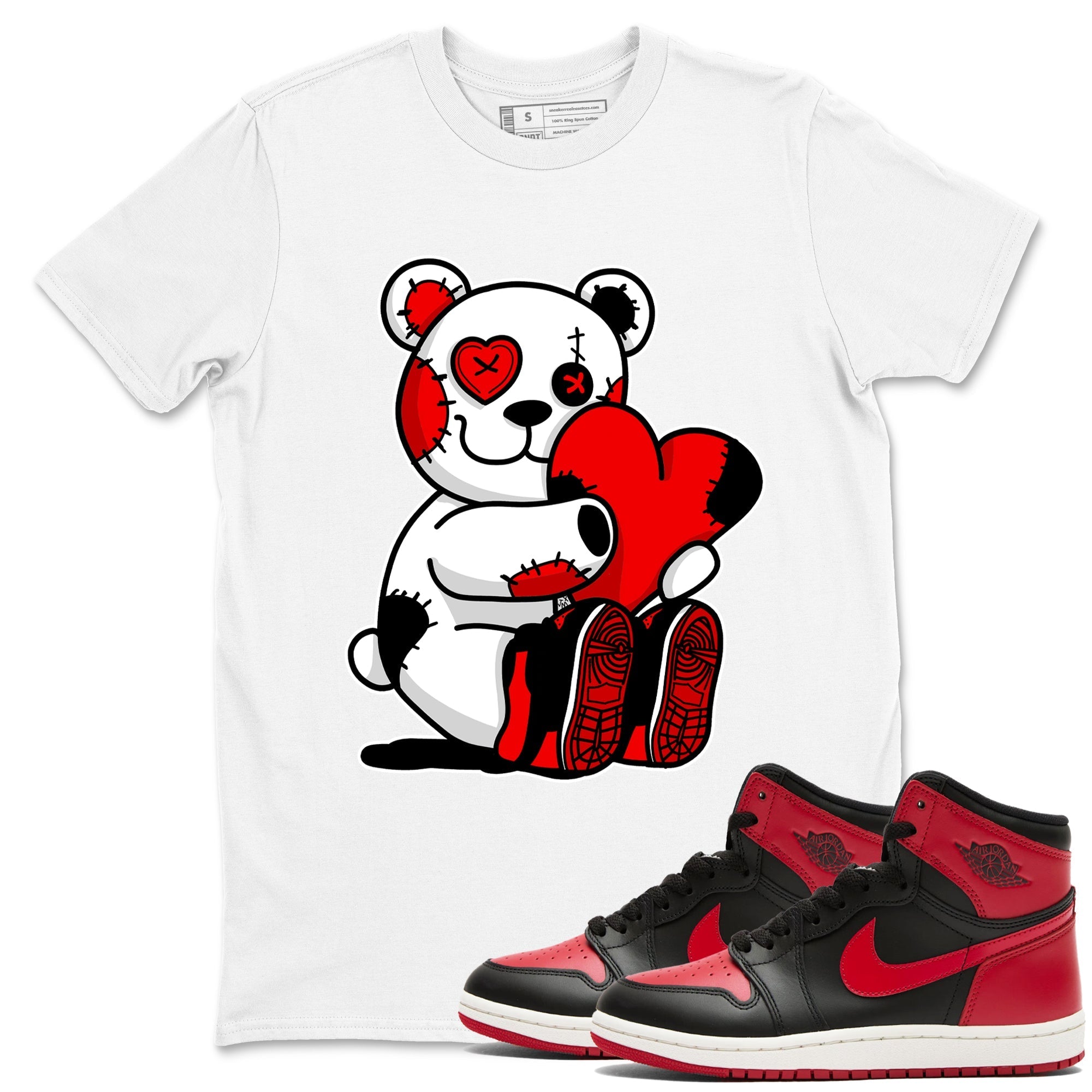 Hugging Bear snkmatch Tees - Air Jordan 1 '85 Bred