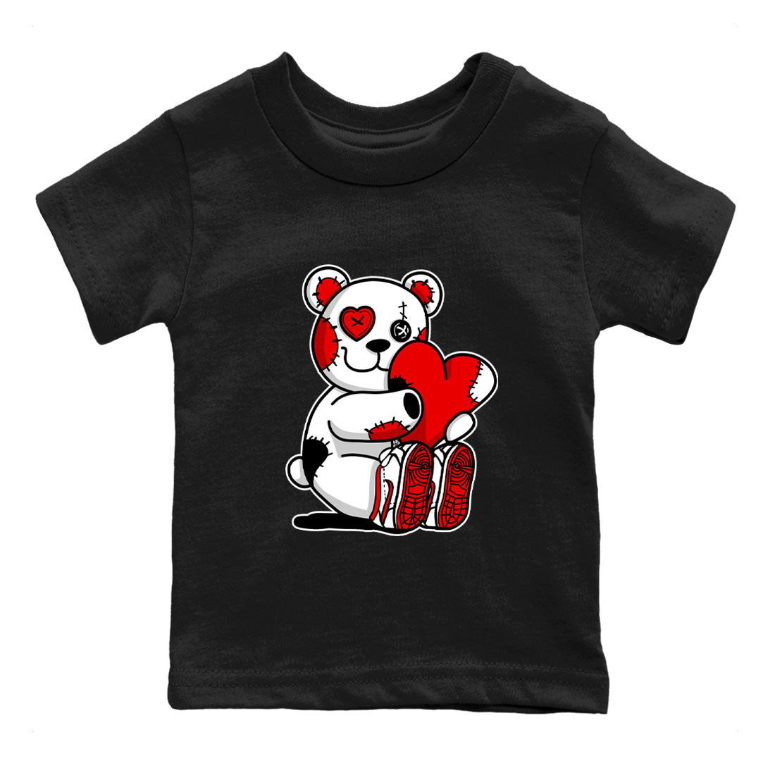 Hugging Bear snkmatch Tee Kids - Air Jordan 1 University Red