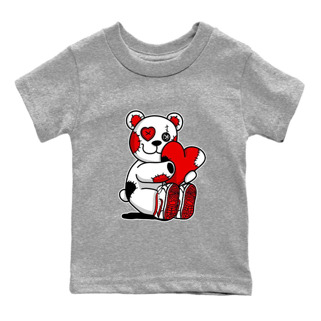 Hugging Bear snkmatch Tee Kids - Air Jordan 1 University Red