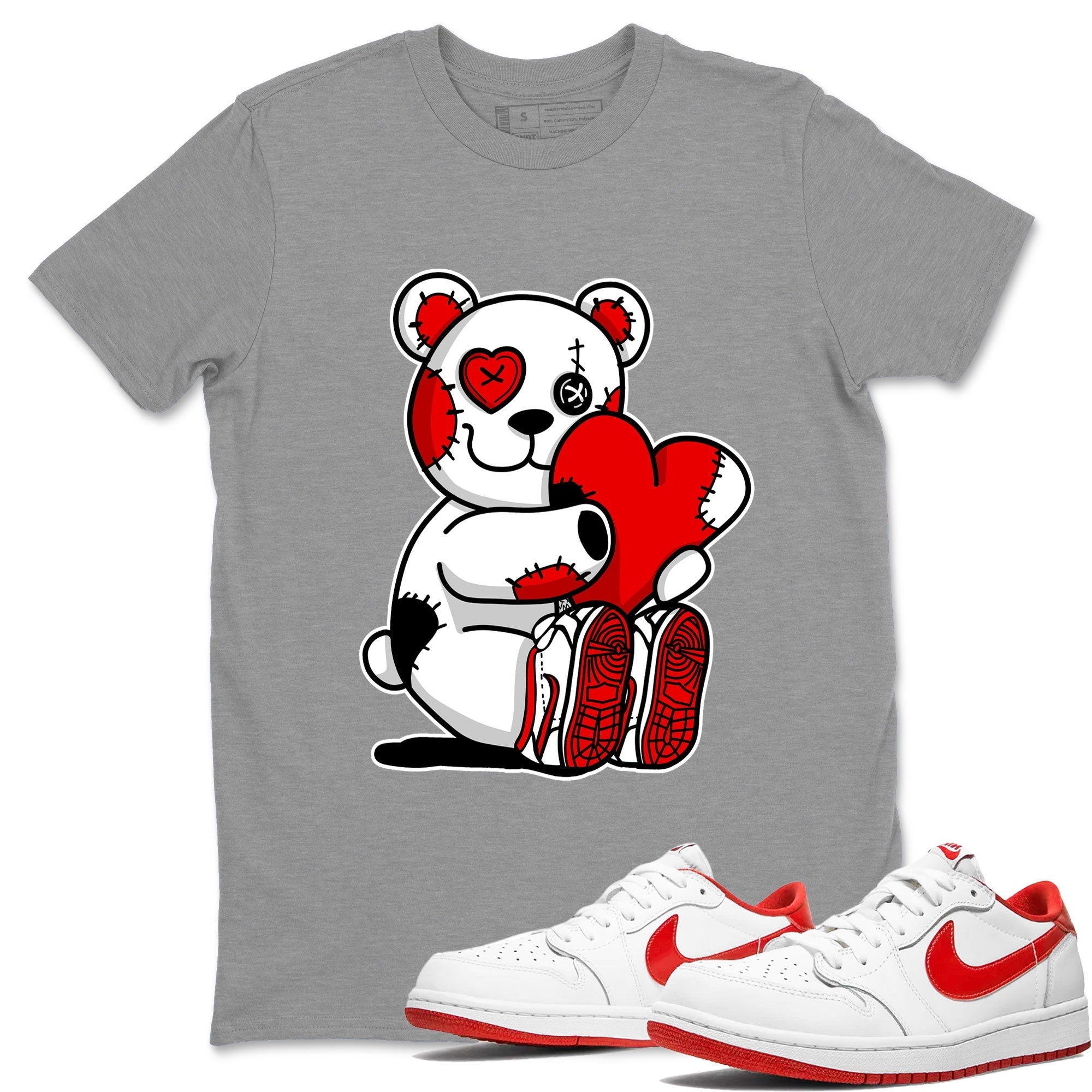 Hugging Bear snkmatch Tee - Air Jordan 1 University Red
