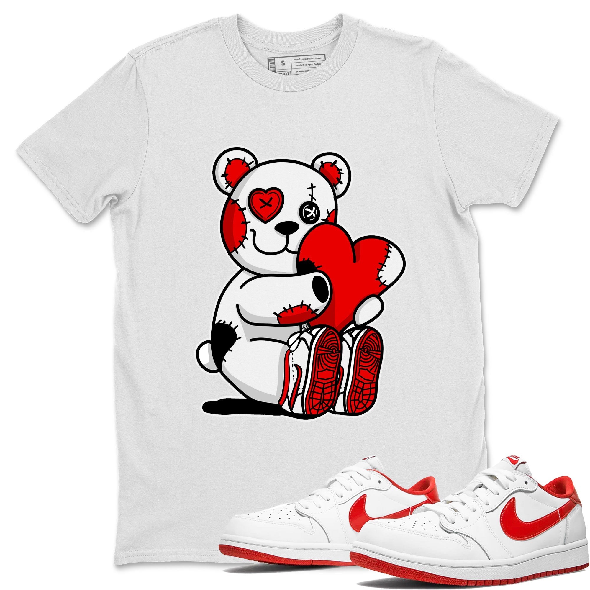 Hugging Bear snkmatch Tee - Air Jordan 1 University Red