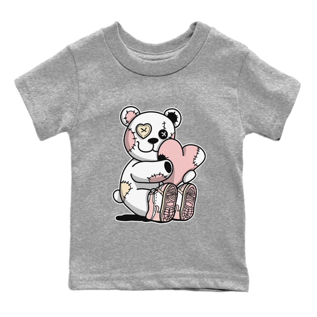 Hugging Bear Kids Tops - Air Jordan 1 Washed Pink