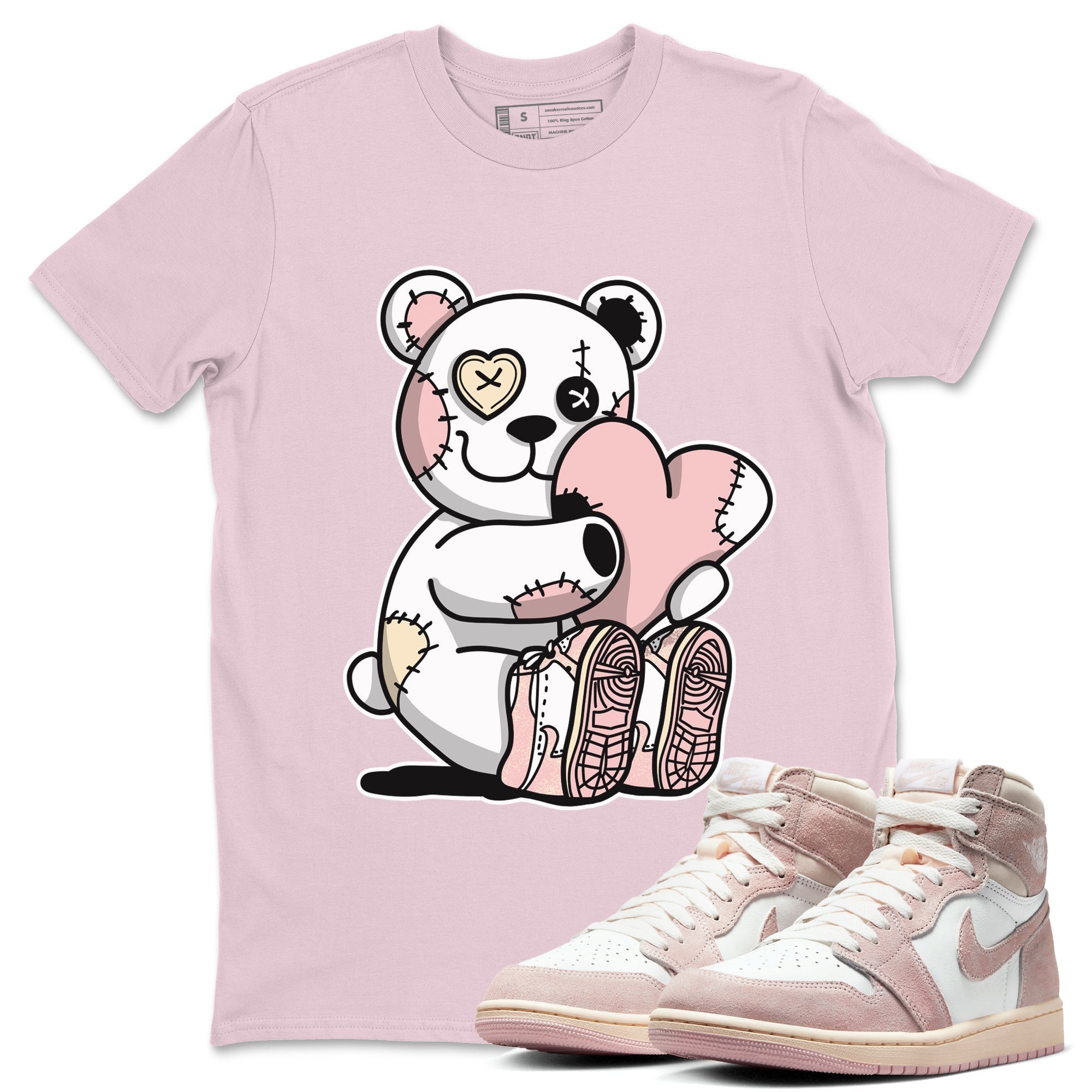 Hugging Bear Unisex Tops - Air Jordan 1 Washed Pink