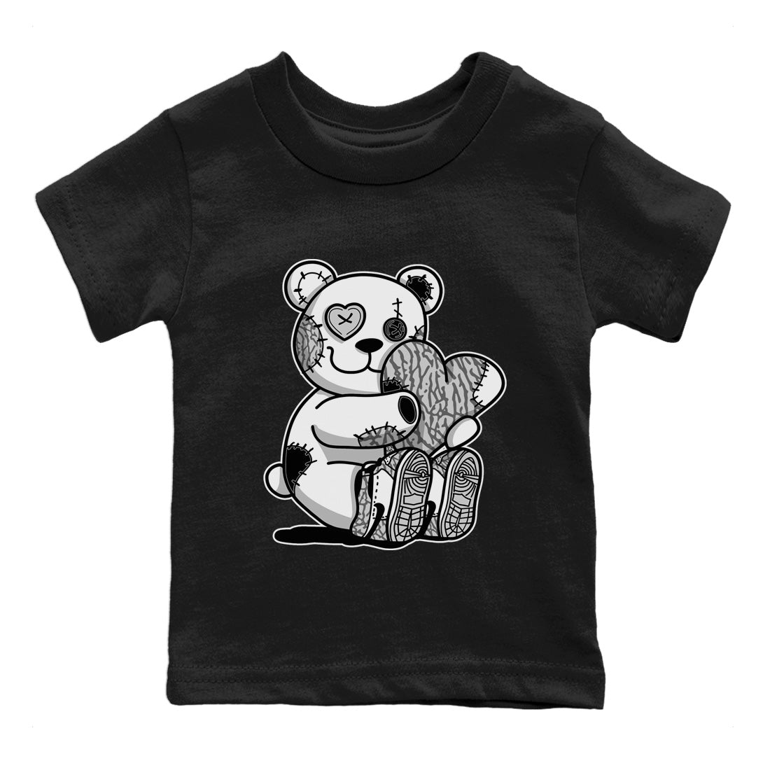 Hugging Bear Kids Tops - Air Jordan 1 White Cement