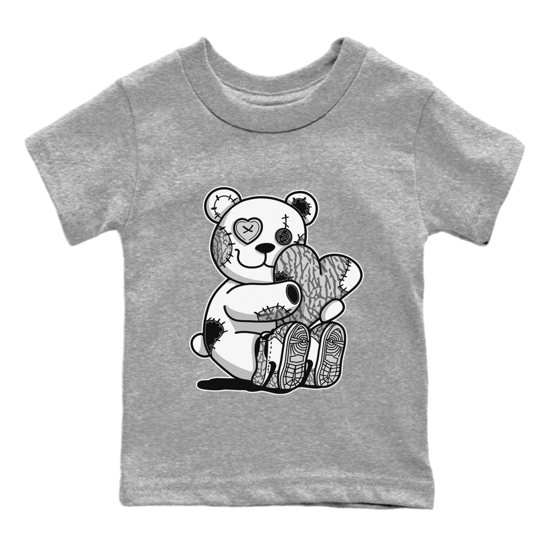 Hugging Bear Kids Tops - Air Jordan 1 White Cement