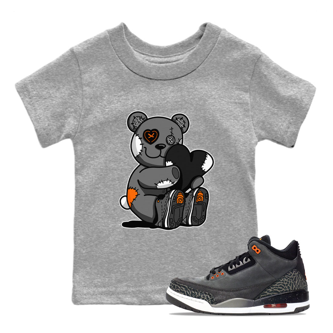 Hugging Bear snkmatch Tee Kids - Air Jordan 3 Fear