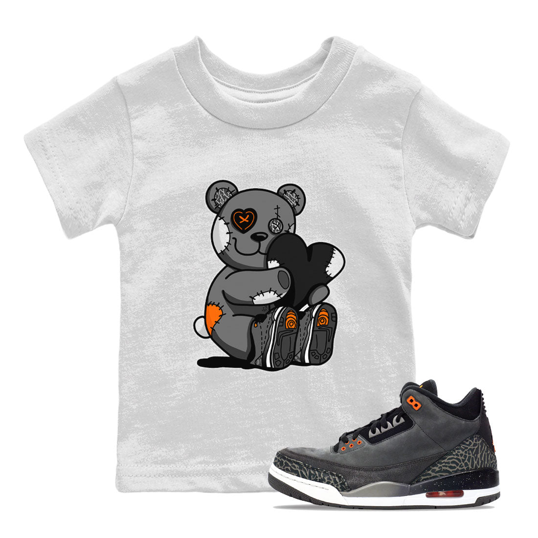 Hugging Bear snkmatch Tee Kids - Air Jordan 3 Fear