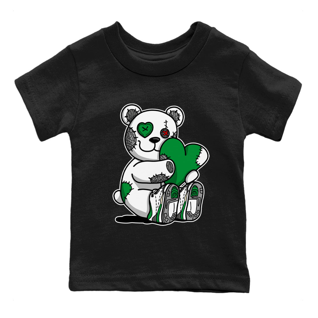 Hugging Bear Kids Tops - Air Jordan 3 Lucky Green