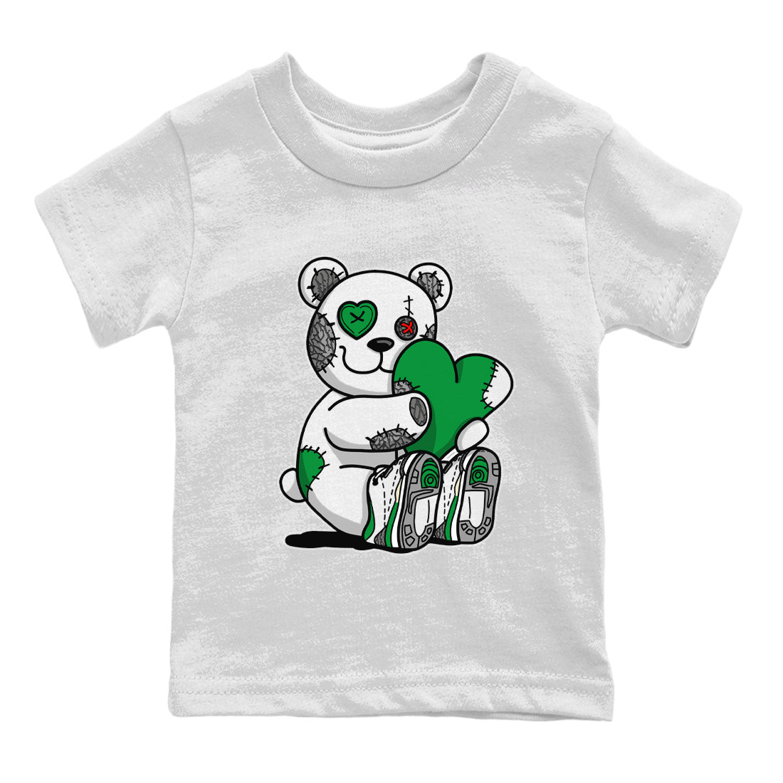 Hugging Bear Kids Tops - Air Jordan 3 Lucky Green