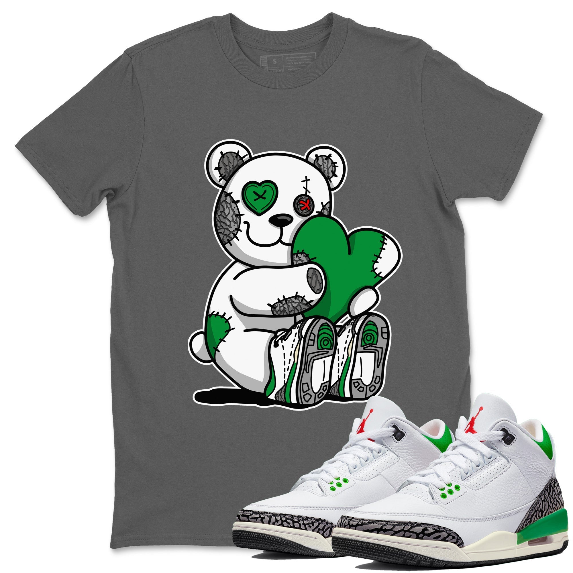 Hugging Bear Unisex Tops - Air Jordan 3 Lucky Green