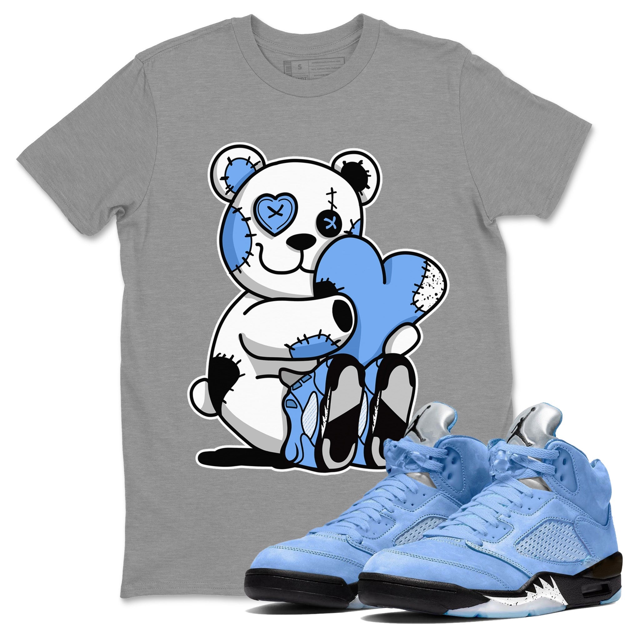 Hugging Bear Unisex Tops - Air Jordan 5 UNC