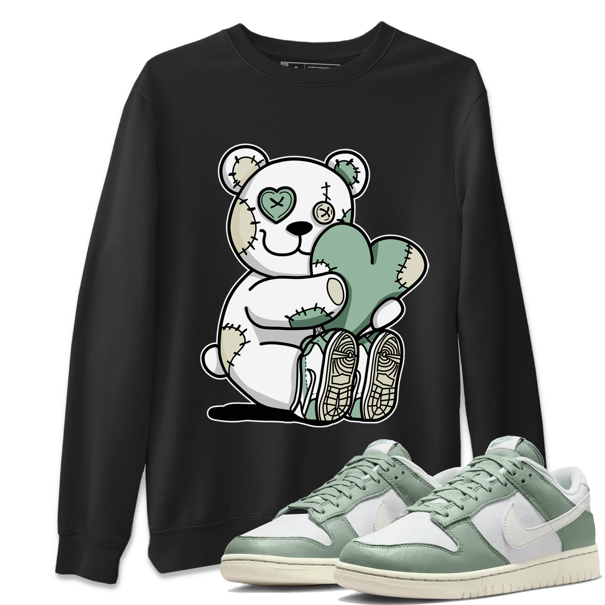 Hugging Bear Unisex Tops - Dunk Mica Green