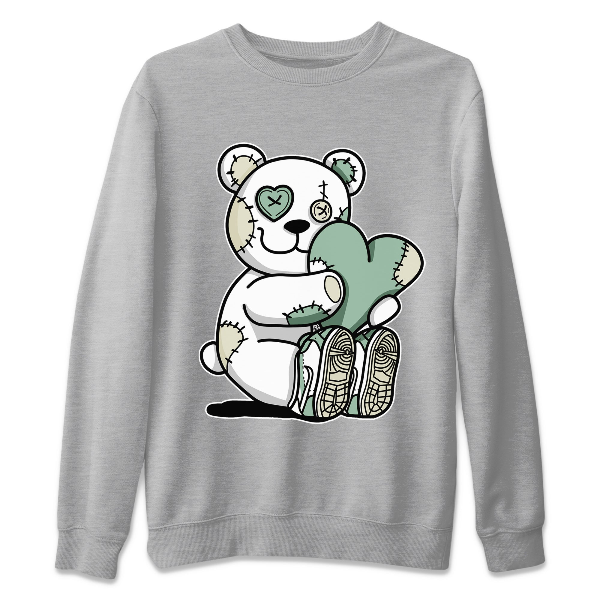 Hugging Bear Unisex Tops - Dunk Mica Green