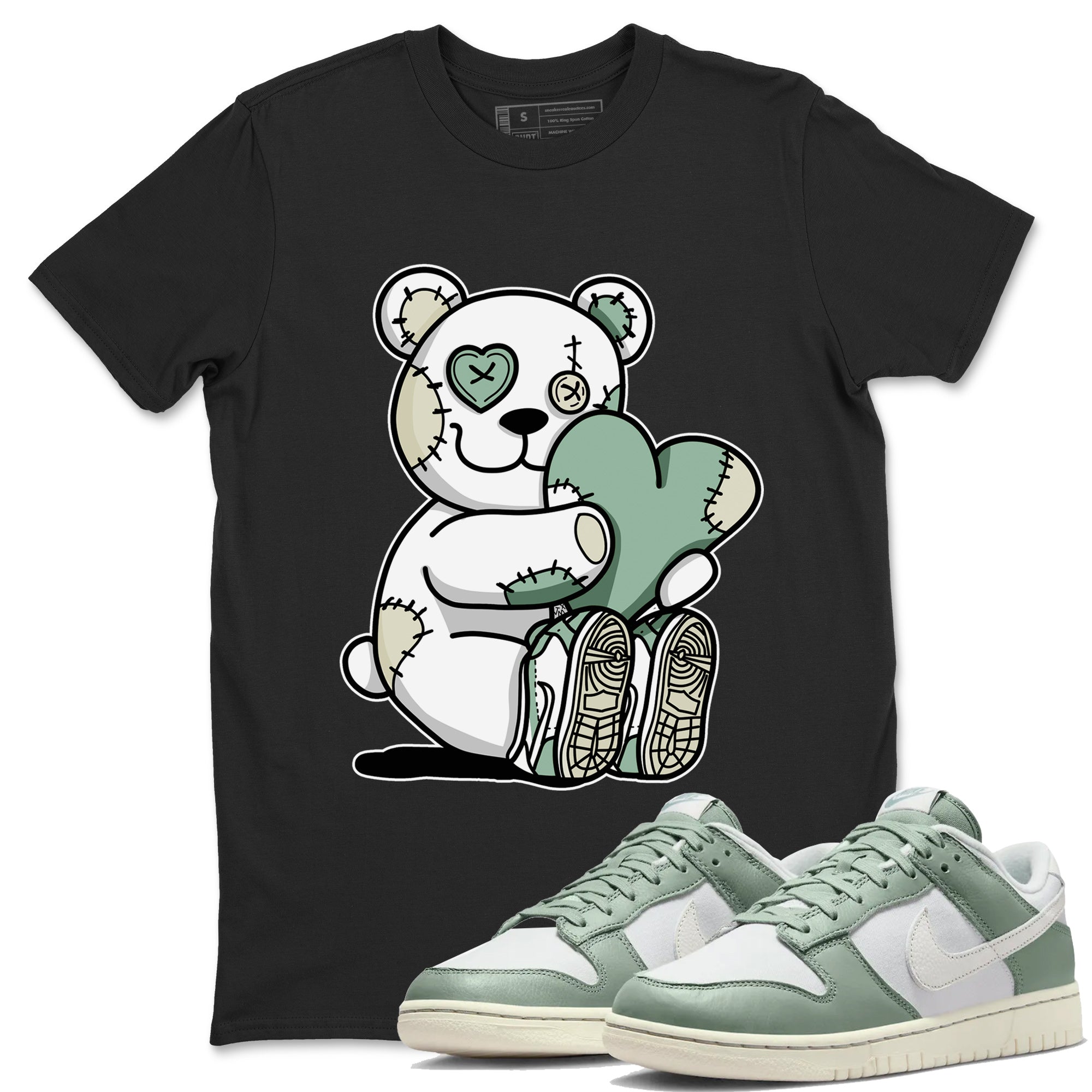 Hugging Bear Unisex Tops - Dunk Mica Green