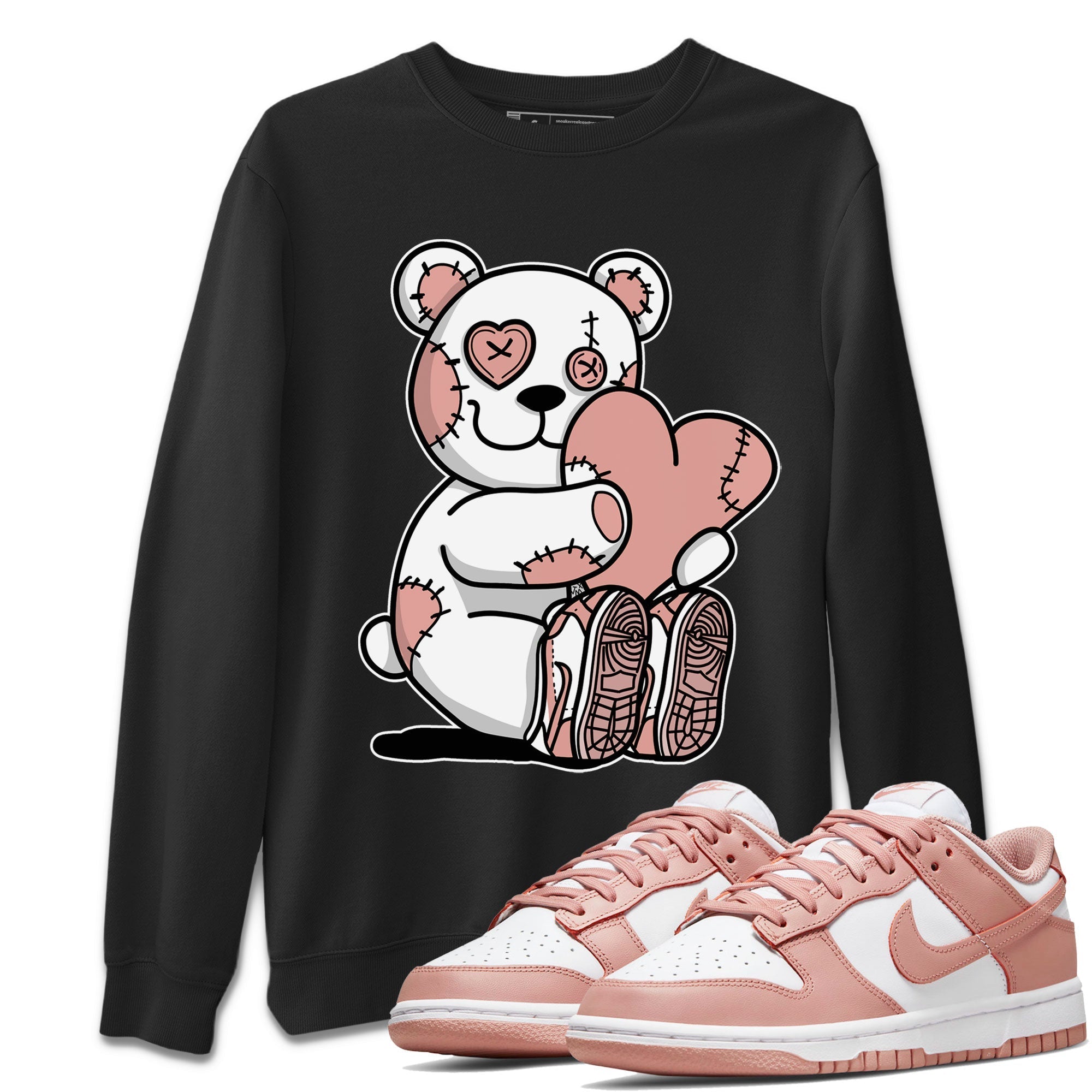 Hugging Bear snkmatch Tee - Dunk Rose Whisper