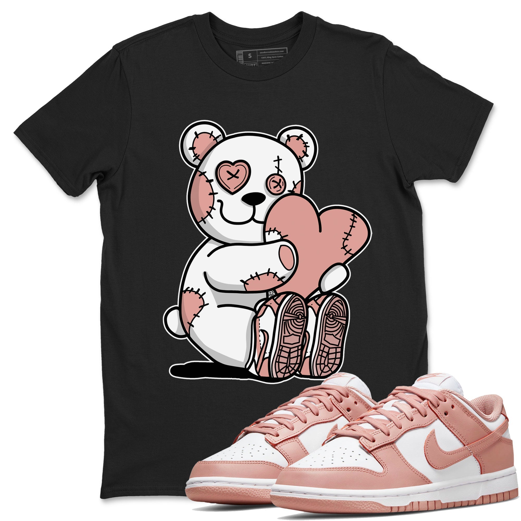Hugging Bear snkmatch Tee - Dunk Rose Whisper