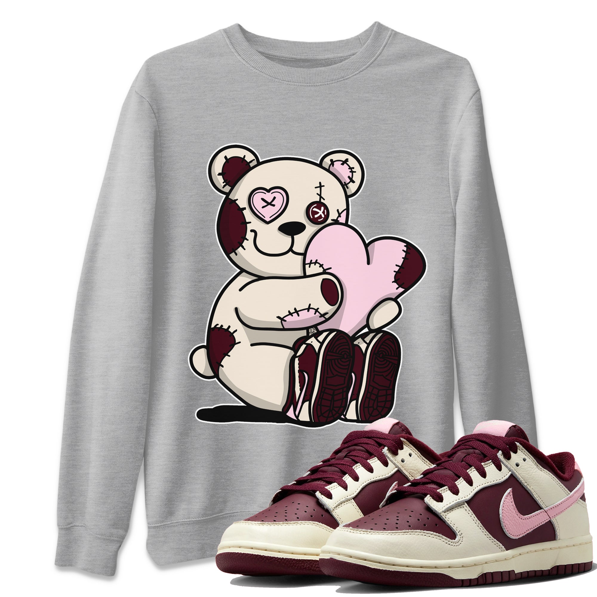 Hugging Bear Unisex Tops - Dunk Valentines Day