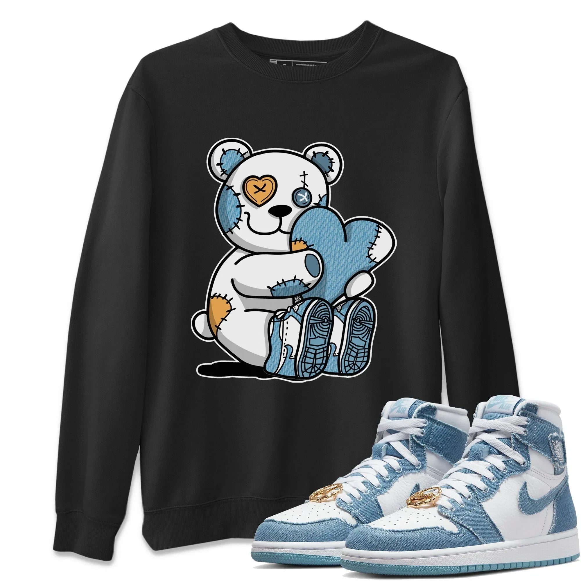 Hugging Bear Unisex Tops - Air Jordan 1 Denim