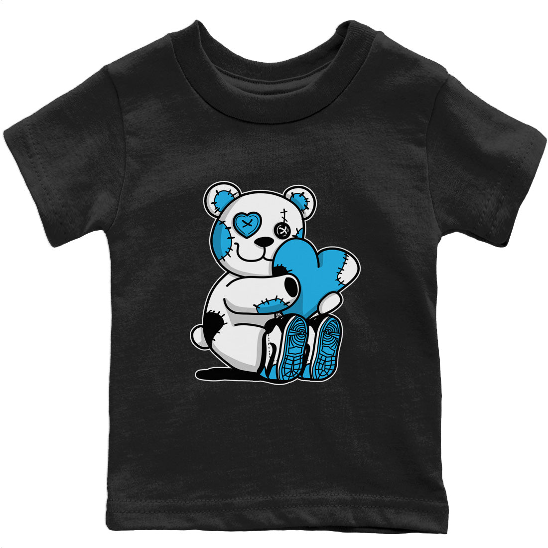 Hugging Bear Kids Tops - Air Jordan 1 Powder Blue