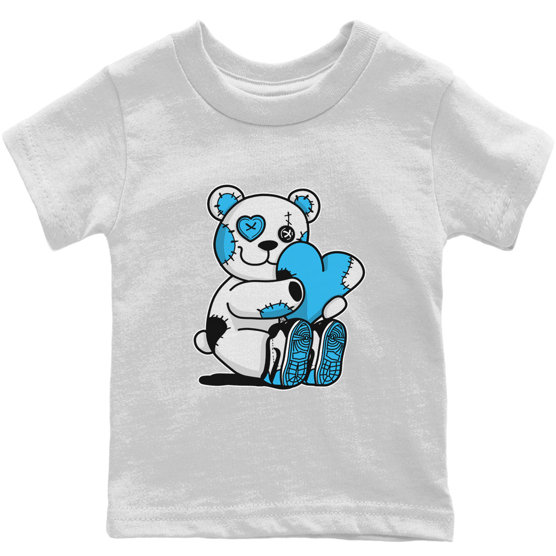Hugging Bear Kids Tops - Air Jordan 1 Powder Blue